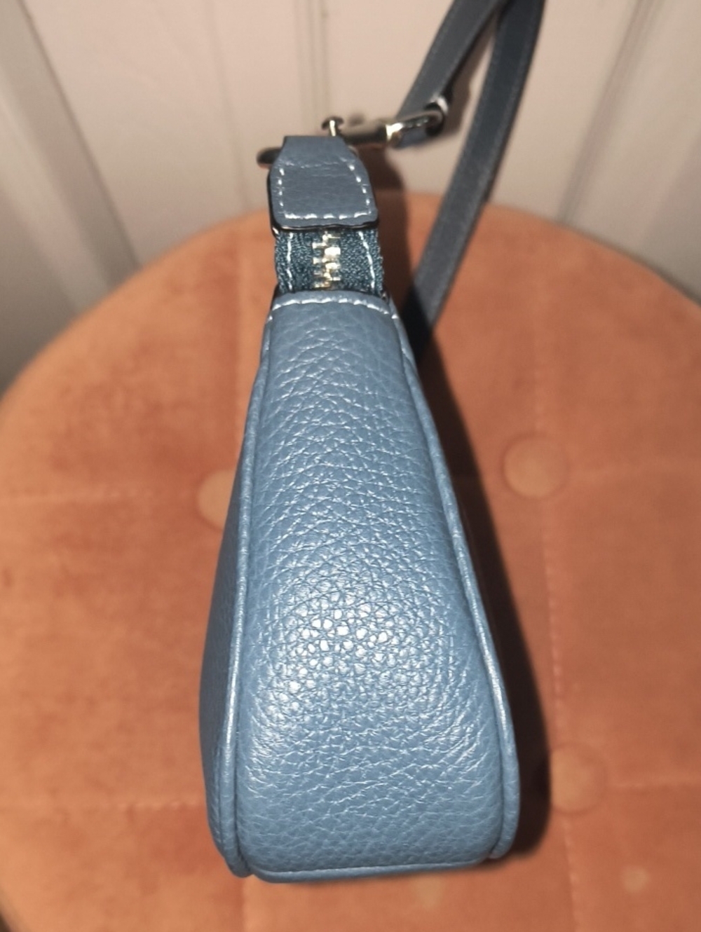 Coach Nolita 19 Wristlet Wallet Clutch Denim & Silver NWOT - Picture 8 of 10